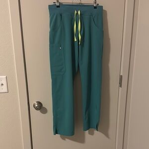 Teal Kade Figs with Neon Drawstring